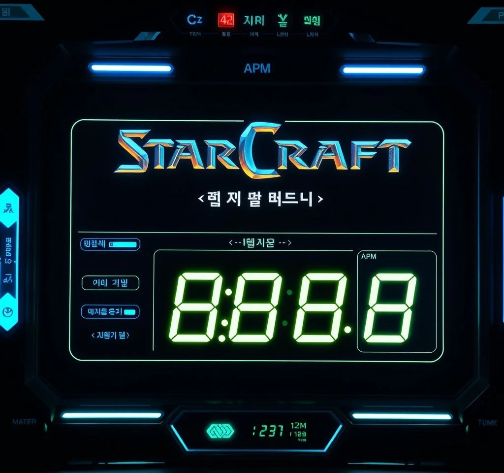 스타크래프트 리마스터 한글 변경 창모드 시간 APM 표시 방법