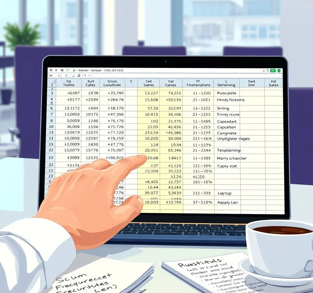 특정 글자의 등장 횟수를 구하려면 (엑셀 SUM, LEN, SUBST...