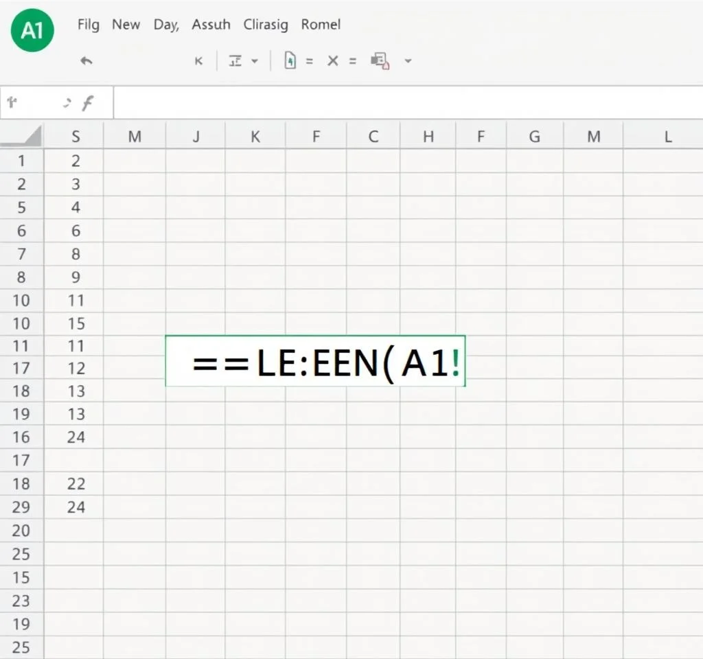 1개 셀에 있는 모든 문자의 개수를 세려면 (엑셀 LEN 함수)