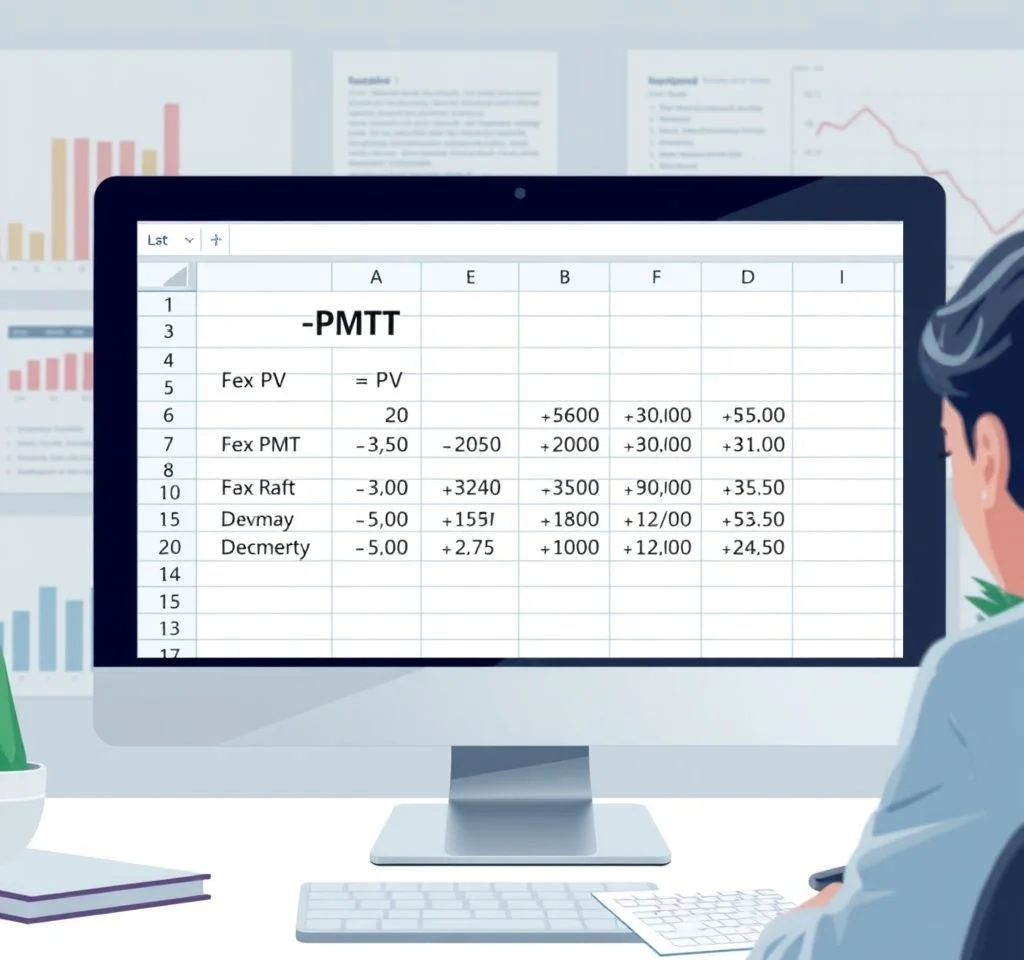 차입금에 대한 매월 납입액을 구하려면 (엑셀 PMT, PV 함수)