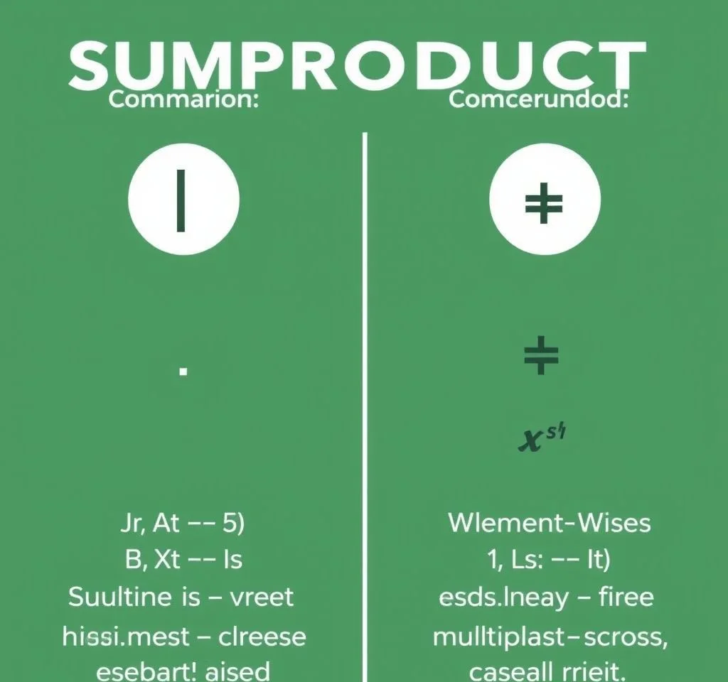 엑셀 SUMPRODUCT 함수에서 쉼표(,)와 곱셈 연산자(*)의 차...