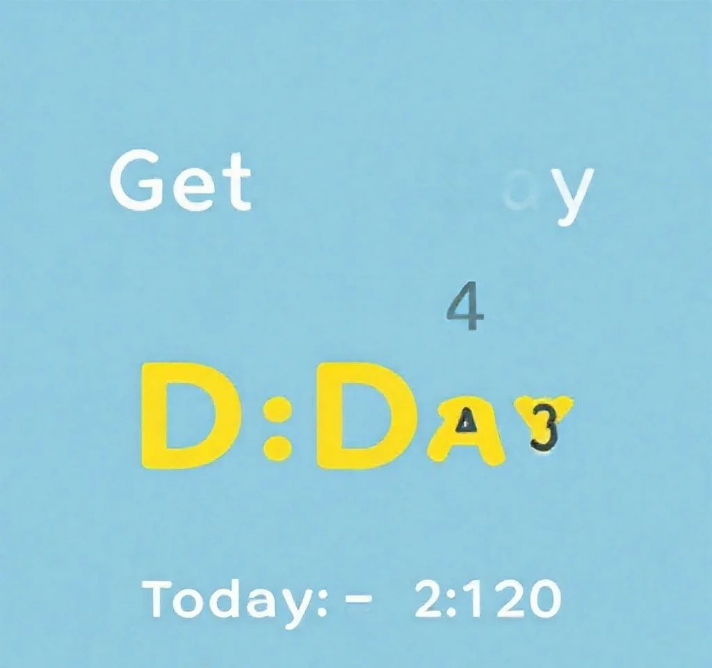 TODAY 함수와 날짜 빼기로 D-Day 구하기