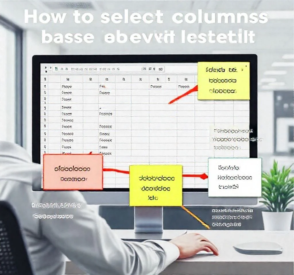 Excel에서 열 헤더를 기준으로 열을 선택하는 방법은 무엇입니까?