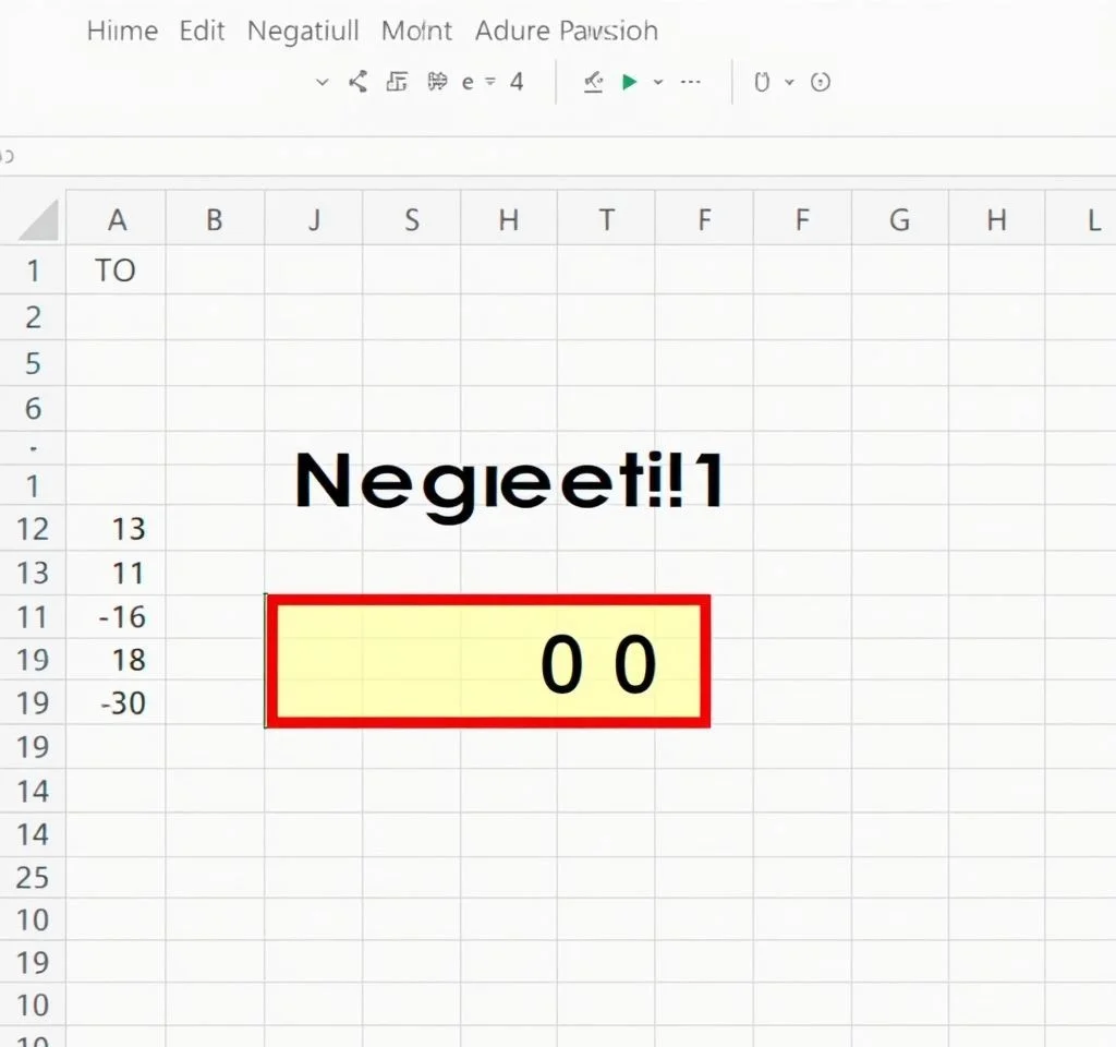 Excel에서 음수를 0으로 변경하는 방법은 무엇입니까?