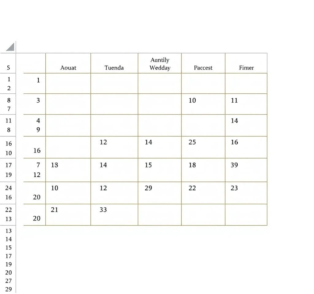 Excel에서 월별/연간 달력을 만드는 방법은 무엇입니까?