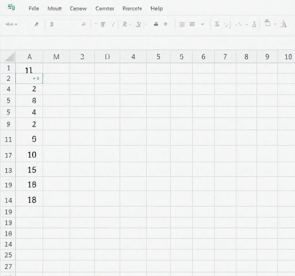 Excel에서 숫자 시퀀스를 반복하는 방법은 무엇입니까?