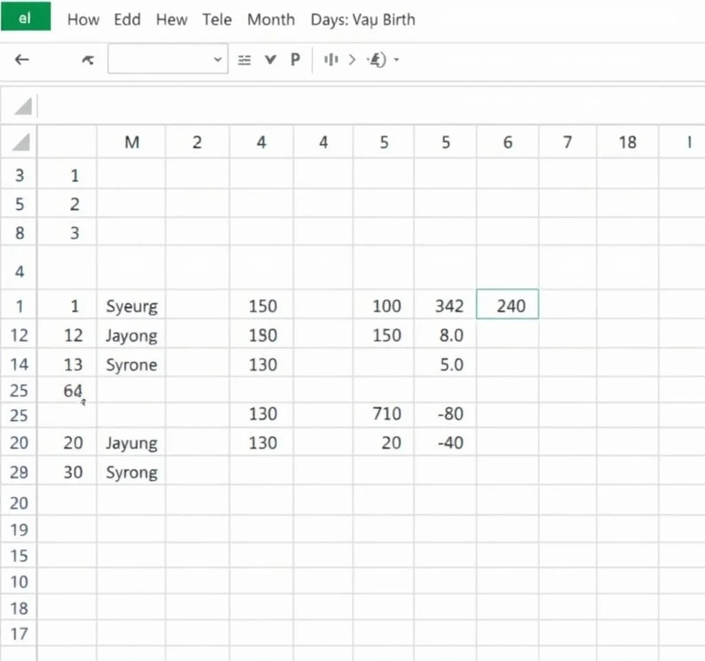 Excel에서 생년월일로부터 연도, 월, 일 단위로 나이를 계산하는 방법은 무엇입니까?