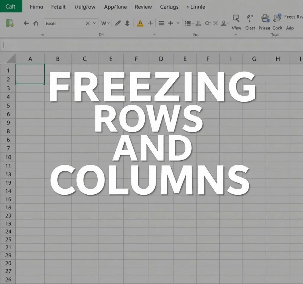 Excel에서 행과 열 고정하기 (쉬운 튜토리얼)