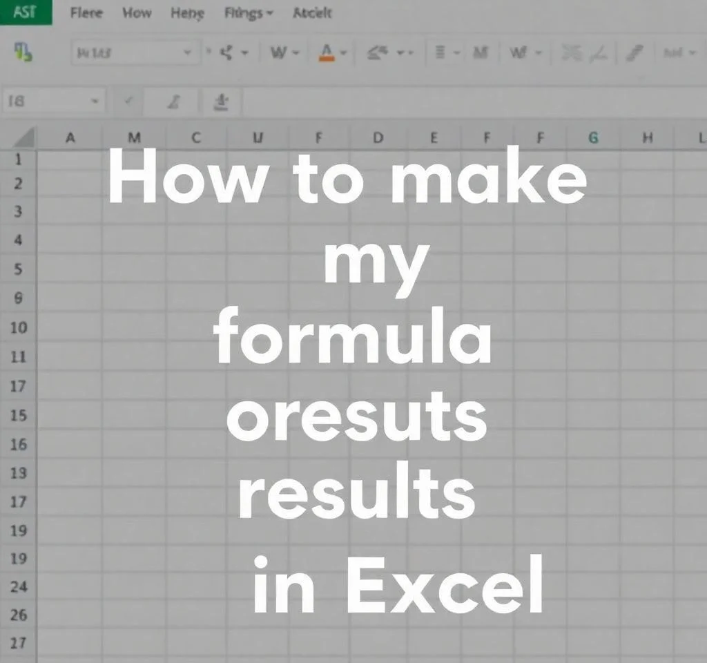 Excel에서 수식 결과를 영구적으로 만드는 방법은 무엇입니까?