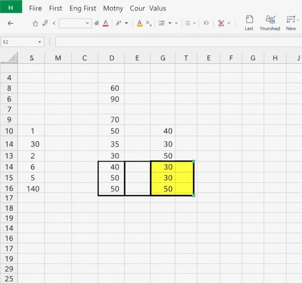 Excel에서 X보다 큰 첫 번째 / 마지막 값을 찾는 방법은 무엇입니까?