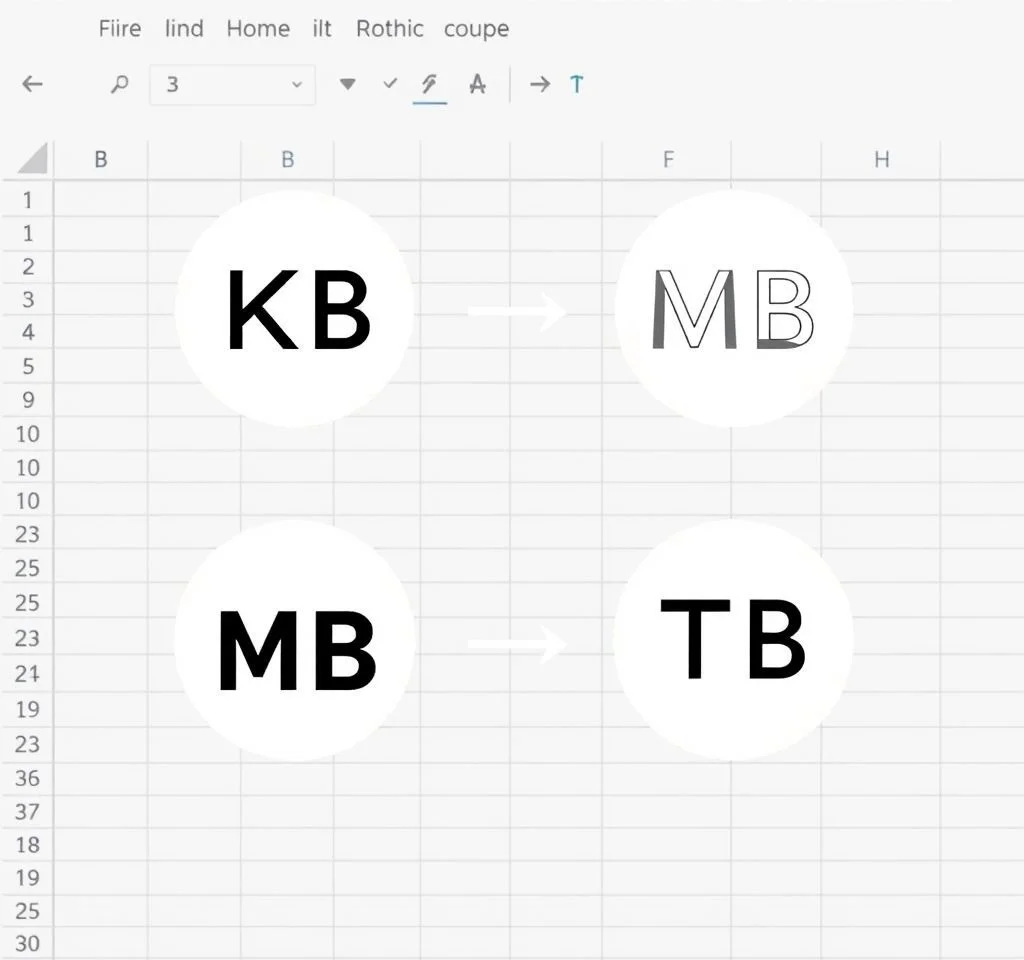 엑셀에서 KB MB GB TB 변환하는 5가지 실무 방법과 단위 계산법
