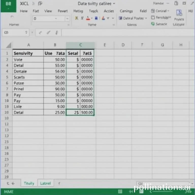 Excel에서 데이터 테이블을 사용하여 민감도 분석을 수행하는 방법은 무엇입니까?