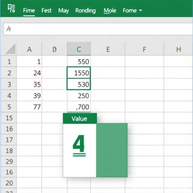 Excel에서 반올림된 값으로 계산하는 방법은 무엇입니까?