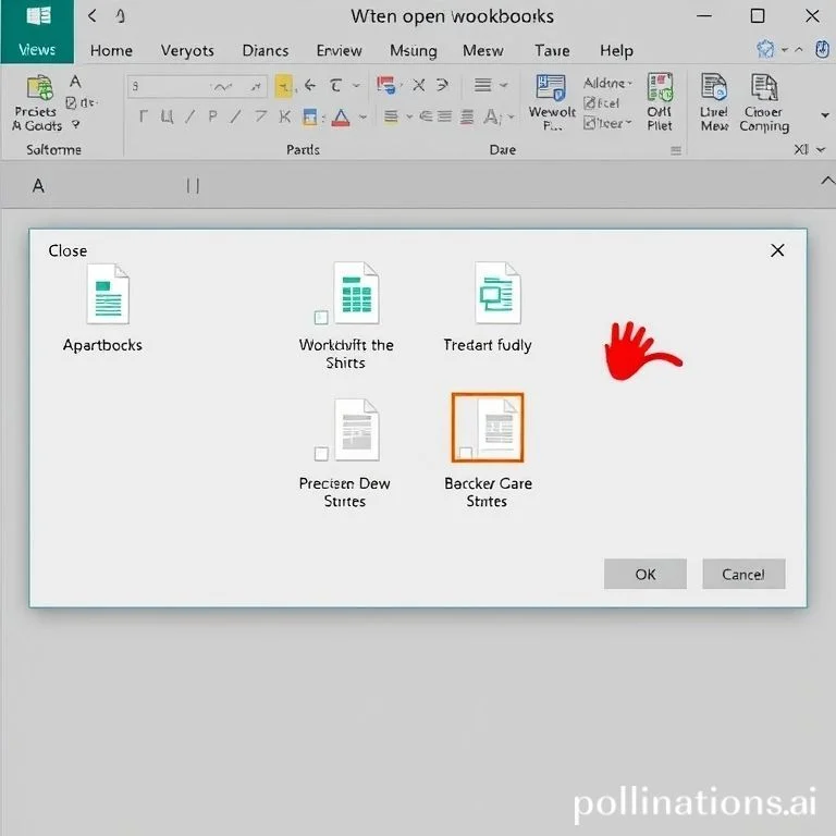 여러 개의 열린 통합 문서를 빠르게 닫는 방법은 무엇입니까?