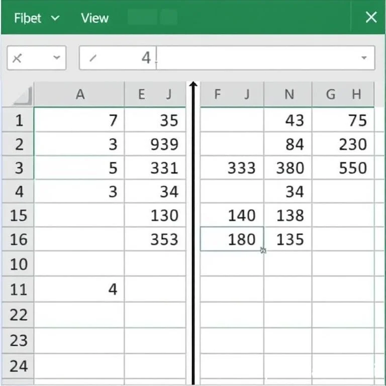 특정 숫자보다 크고 다른 특정 숫자보다 작은 셀을 계산하거나 합산하려면 어떻게 해야 하나요?