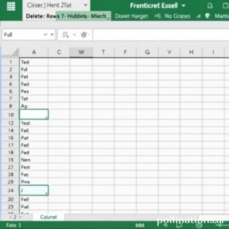 Excel에서 모든 숨겨진 행 또는 열 삭제하기 - 3가지 쉬운 방법