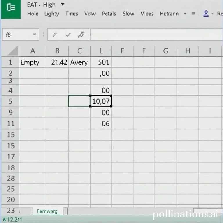 Excel에서 가중 평균을 계산할 때 빈 셀을 무시하는 방법은 무엇입니까?