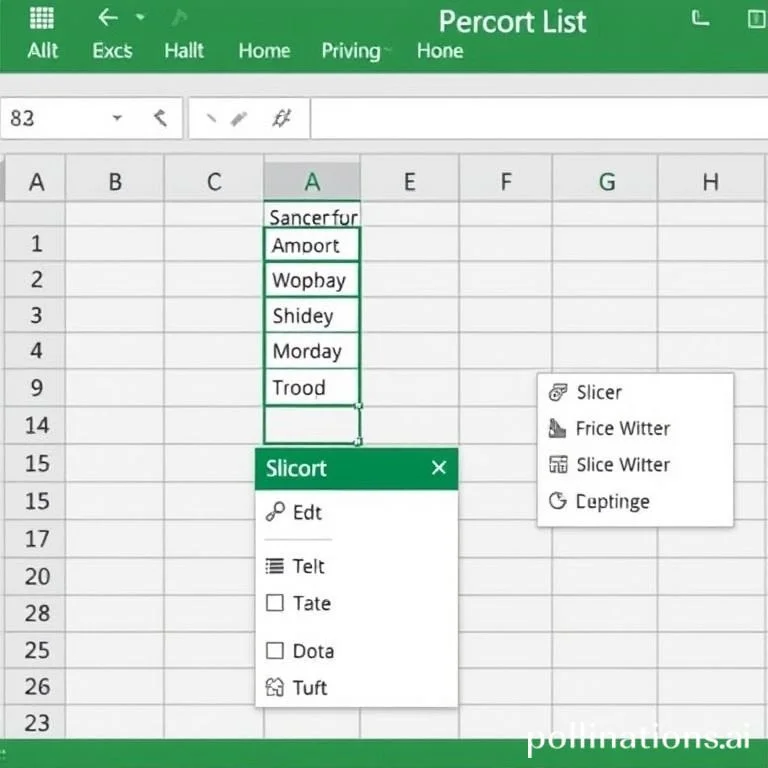 Excel에서 종속 드롭다운 목록의 대안으로 슬라이서를 만드는 방법은 무엇입니까?