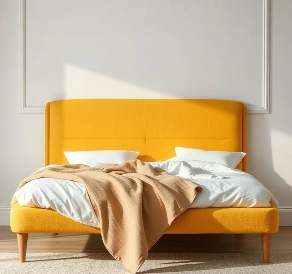 침대 노란 알갱이