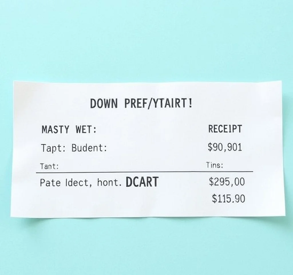 계약금 영수증작성