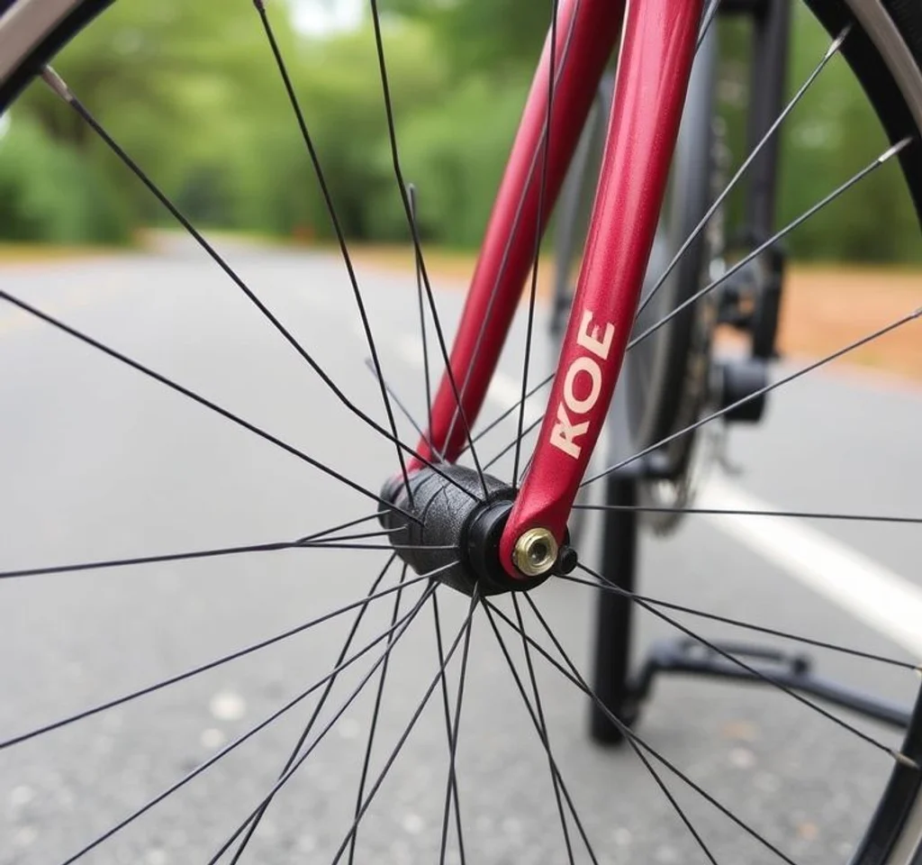 로드 자전거 스포크 약간 휨